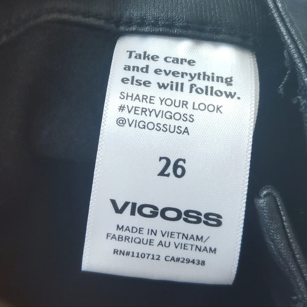 VIGOSS Black Skinny Jeans